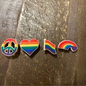 PRIDE 4 Piece‎ Crocs Charms Set